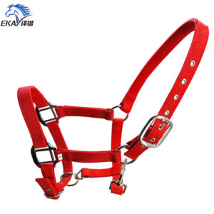 25mm Thickened Horse Halter with Metal Eyelets and Zinc Alloy Buckles LT2004