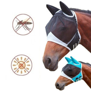 Horse Fly Mask with Mesh and Touch Fastener