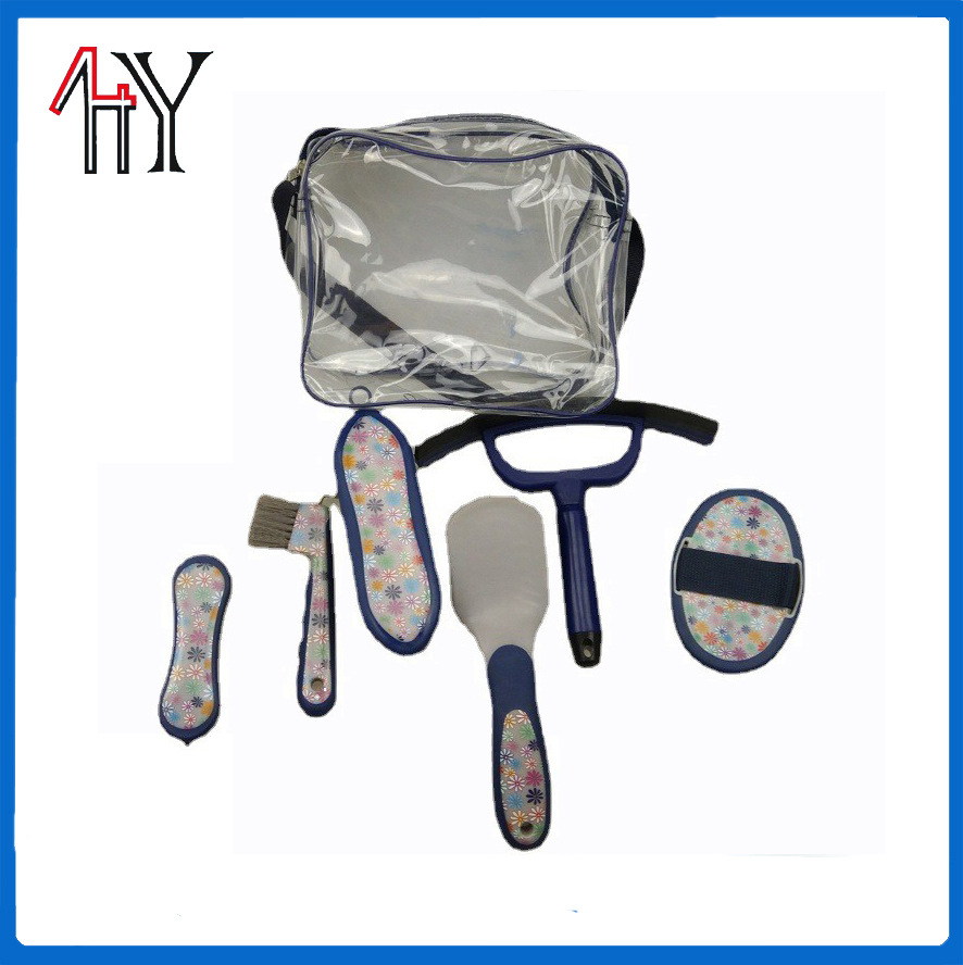 Printed Children's Horse Grooming Kit In Clear Plastic Bag
