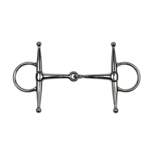 Stainless Steel Full Cheek Bit with Solid Jointed Mouth