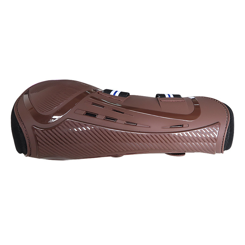 Horse Tendon Boots PU Hard Shell Neoprene Padding Air Holes