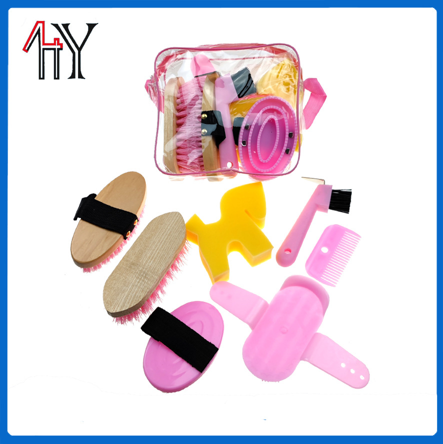 Children's Horse Grooming Toy Set In Clear Plastic Bag