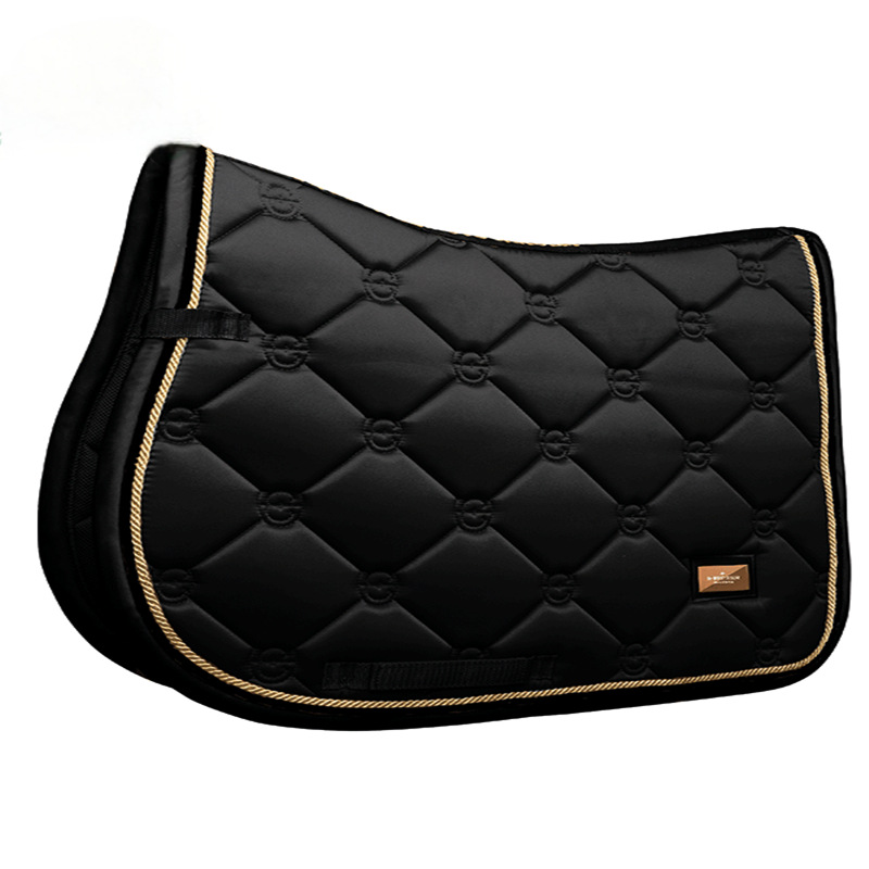Premium Jumping Saddle Pad Wear-Resistant Breathable Sweat-Absorbent Satin