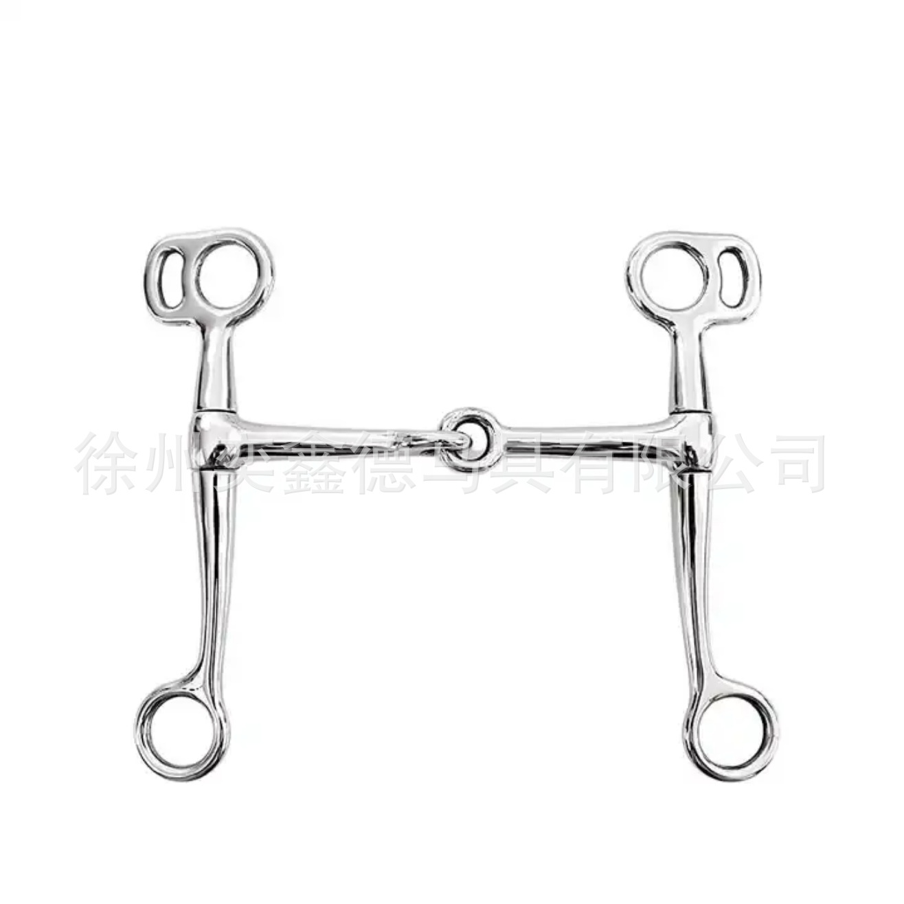 Stainless Steel H-Type Two-Piece Link Horse Bit Western Equestrian