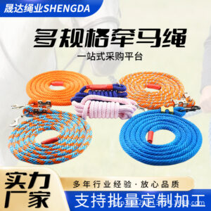 Nylon Double Braided Lead Rope with Hook