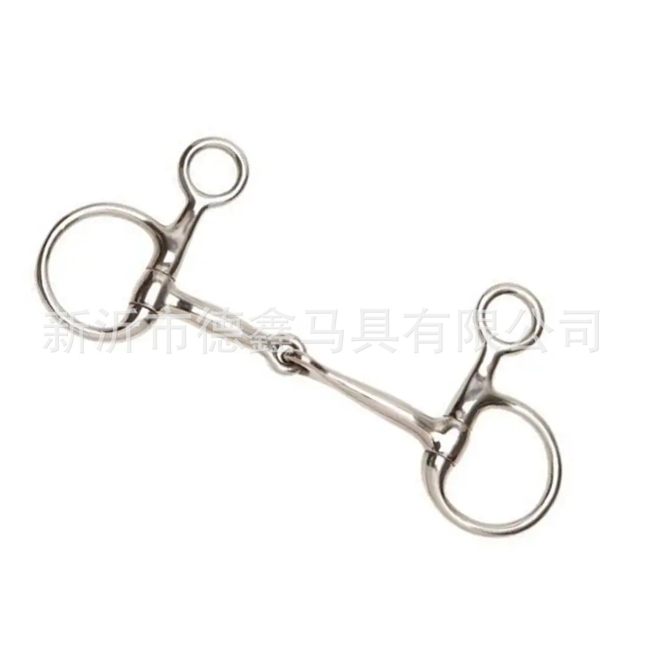 Stainless Steel D-Ring Snaffle Bit Two-Piece Mouthpiece