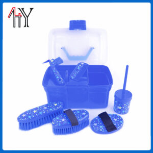Small Toolbox Horse Brush Set PP PVC 27.5x18.5x16cm