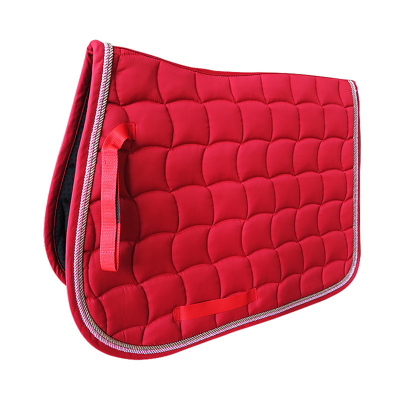 Polycotton Saddle Pad with 300g Cotton Fill and Double Piping