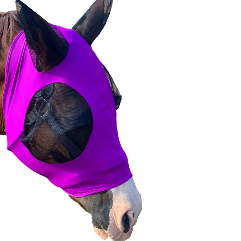 Soft Breathable Horse Fly Mask with Ears