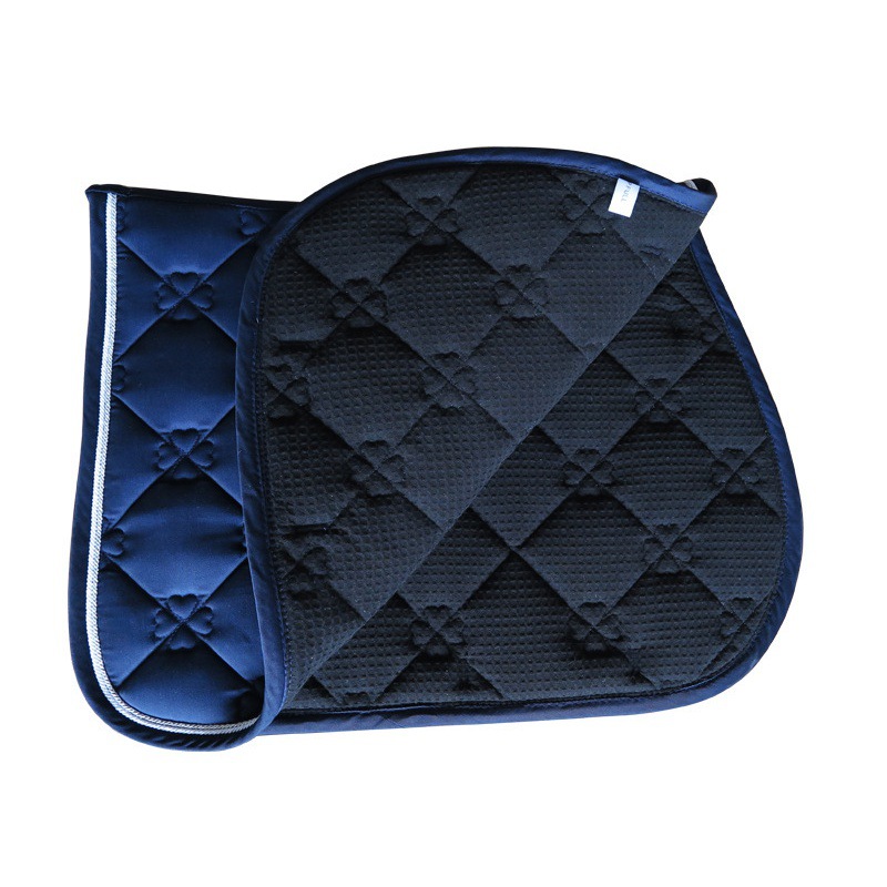 Polycotton Saddle Pad with 300g Cotton Fill and Double Piping
