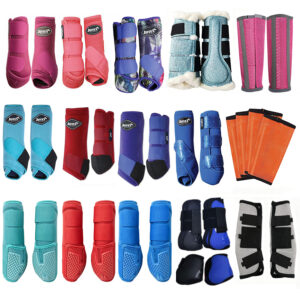 Equestrian Training Horse Leg Protection Boots Printed