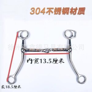 304 Stainless Steel Copper Rotating Horse Bit 360 Degree