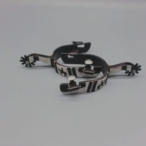 English American Blackened Horse Spurs Stirrup Bit Equestrian Tack