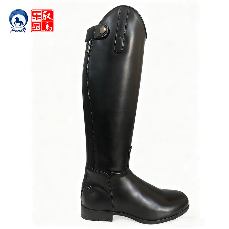 Adult Children Equestrian Boots Cowhide Long