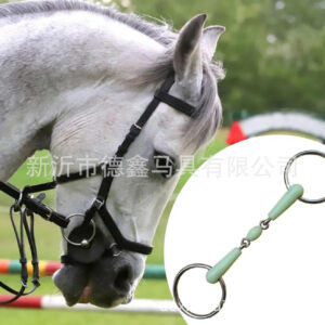 Stainless Steel Three-Piece Horse Bit Apple Flavor Training