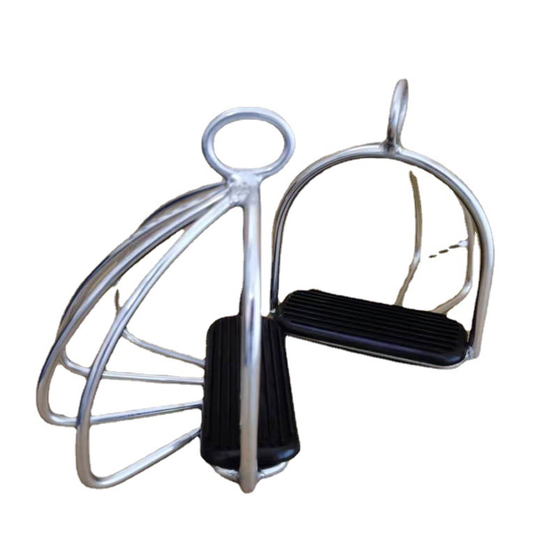 Stainless Steel Safety Stirrup Blackened English Western Horse Tack