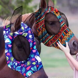 Amazon Cross-Border Printed Horse Mask Elastic Breathable Anti-Insect Bite Head Cover