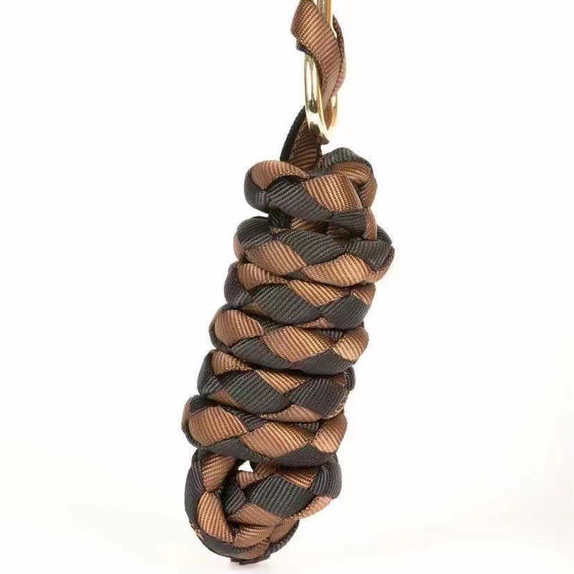 Handwoven Nylon Horse Lead Rope In Multiple Colors