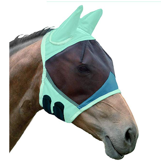 PVC Mesh Summer Horse Fly Mask Breathable Equestrian Gear