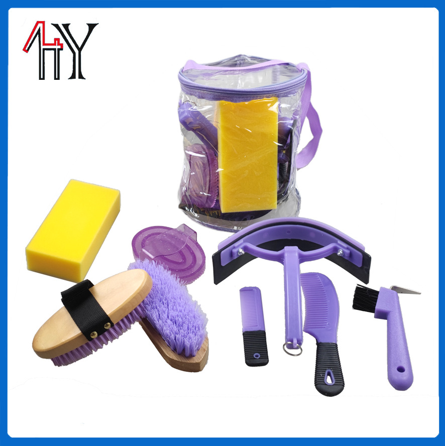 9-Piece Horse Grooming Kit With Large Cylinder Bag