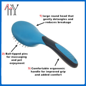 Custom Rubber Coated Horse Tail and Mane Comb