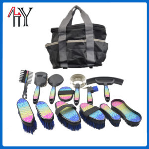 Rhinestone Decorated Horse Tail and Mane Comb Set