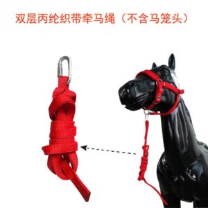 PP Horse Lead Rope 15mm with Silver Iron Buckle