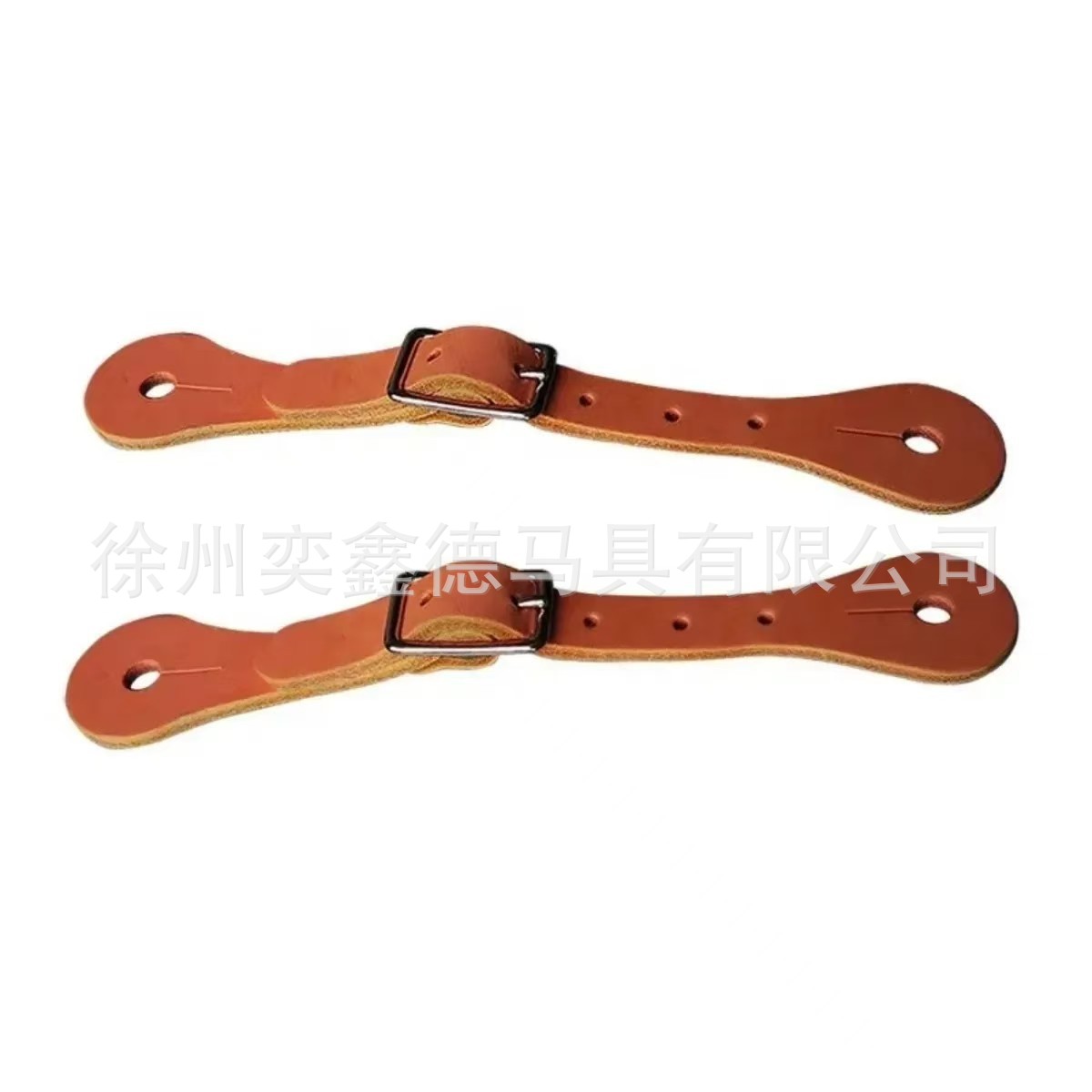 Brown Leather Western Spur Straps