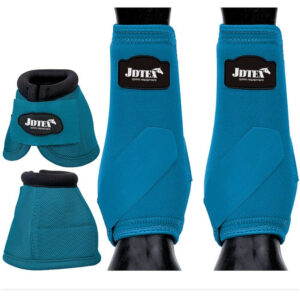 Japanese OK Fabric Horse Leg Guards Oxford Hoof Boots Set