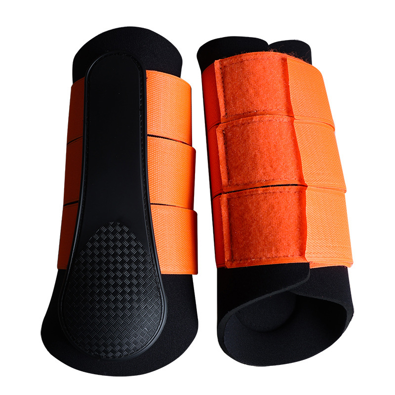 Jumping Horse Tendon Boots With Neoprene Padding And Velcro