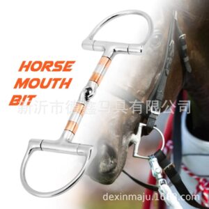 304 Stainless Steel Copper Two-Piece Horse Snaffle Bit