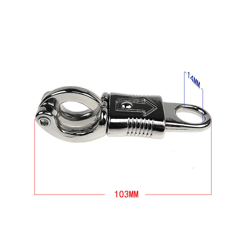 Zinc Alloy Nickel Plated Horse Rope Panic Snap 14 mm BKZ8054