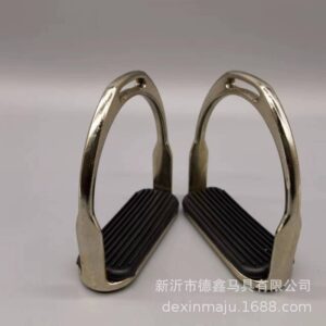 Stainless Steel Plated Horse Stirrup With Foot Pad Various Styles