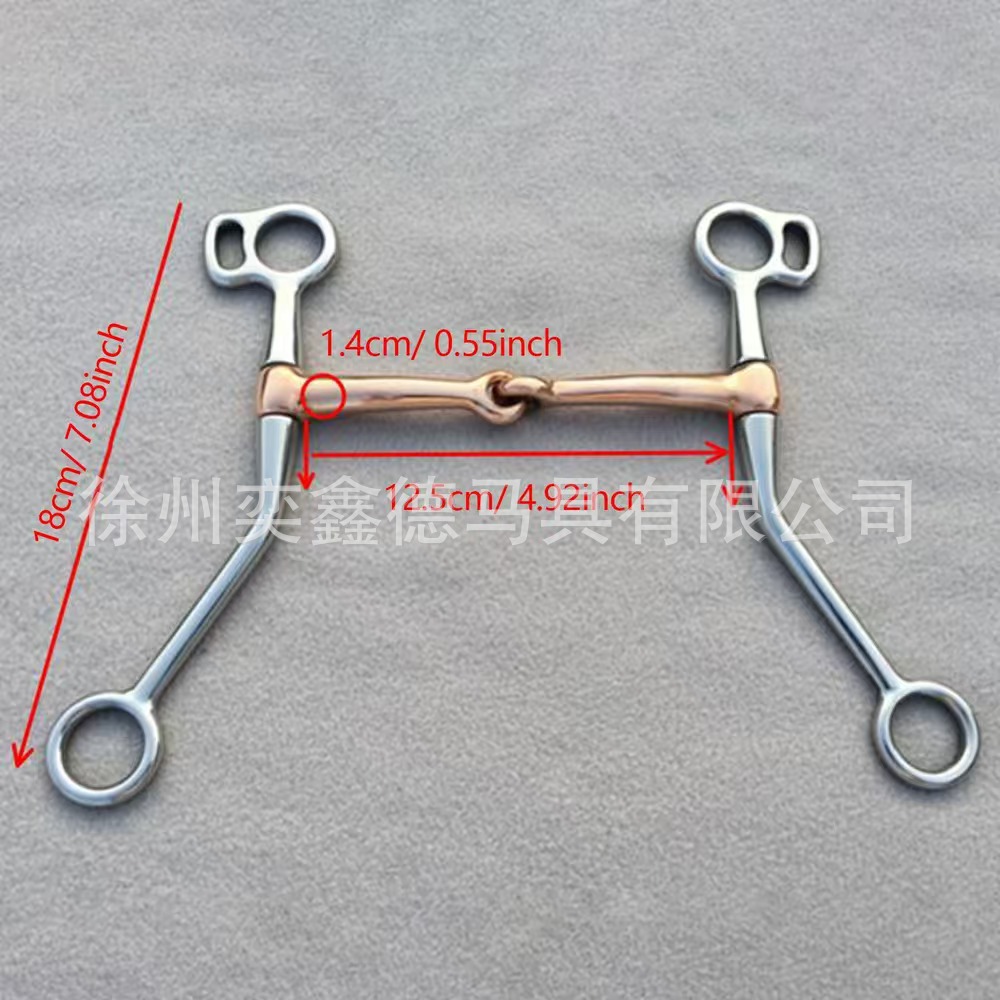304 Stainless Steel 360-Degree Rotating Horse Bit Equestrian Tack