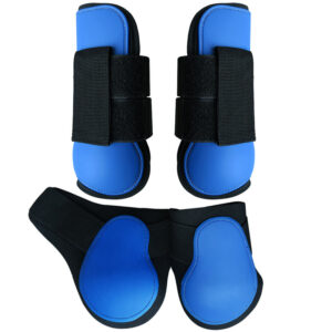 Jumping Horse Tendon Boots PU Shell With Elastic Padding