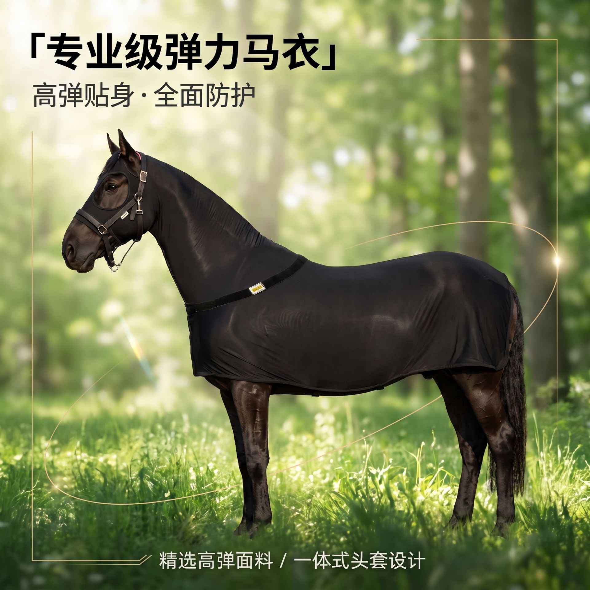 Lycra Stretch Full Body Horse Cover Breathable Fly Sheet