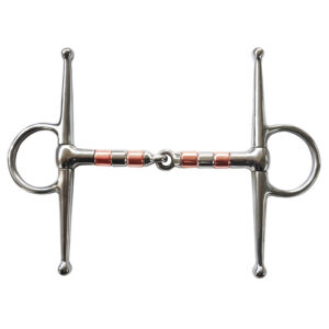 Stainless Steel Full Cheek Bit with Copper Rollers 127mm Mouth