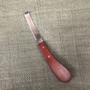 Domestic Single Edge Right Hand Hoof Knife Wide Blade