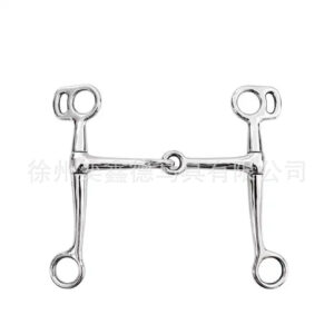 Stainless Steel H-Type Two-Piece Link Horse Bit Western Equestrian