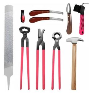 Cross-Border 9-Piece Hoof Trimming Shoeing Set