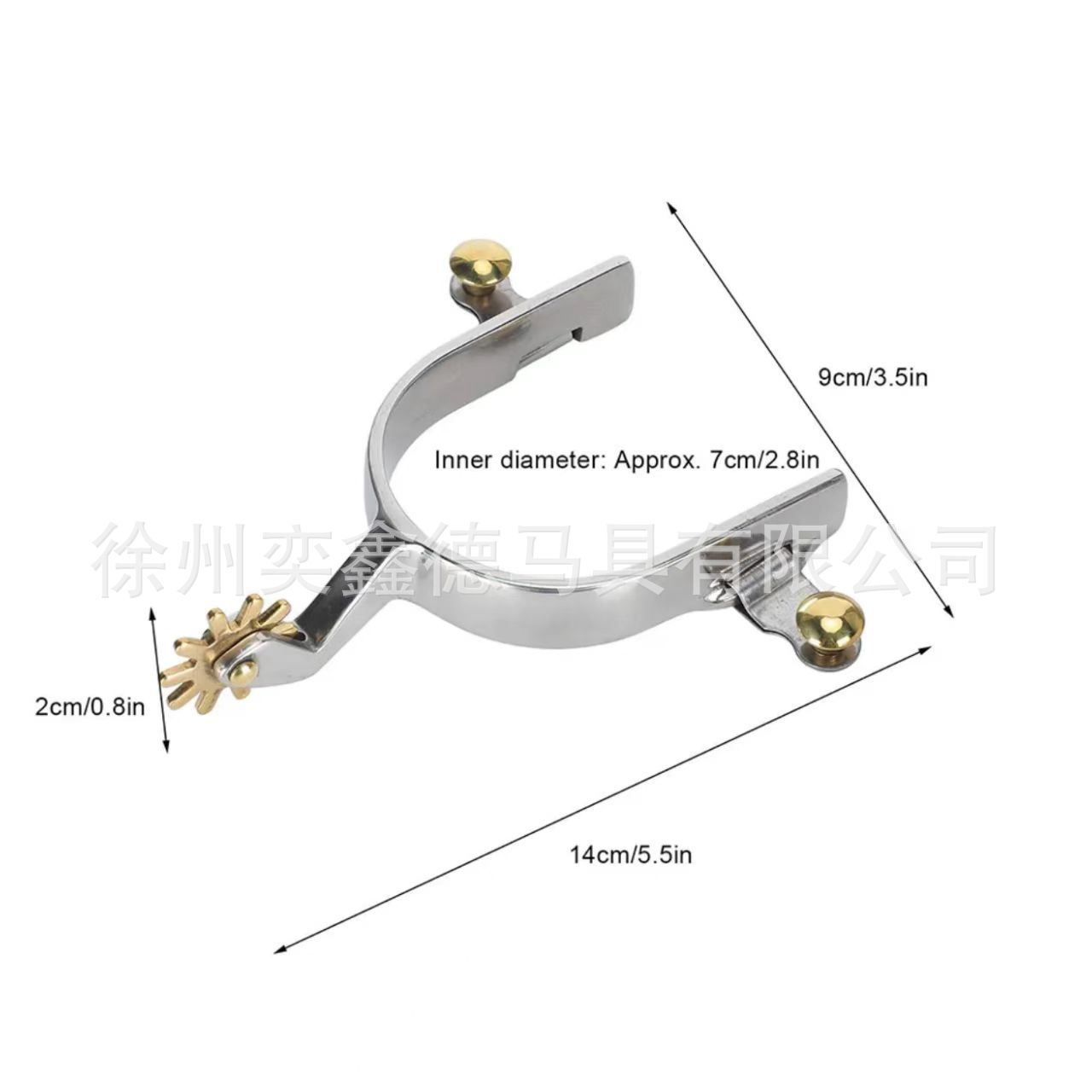 304 Stainless Steel Western Horse Spurs Equestrian Riding Equipment Universal