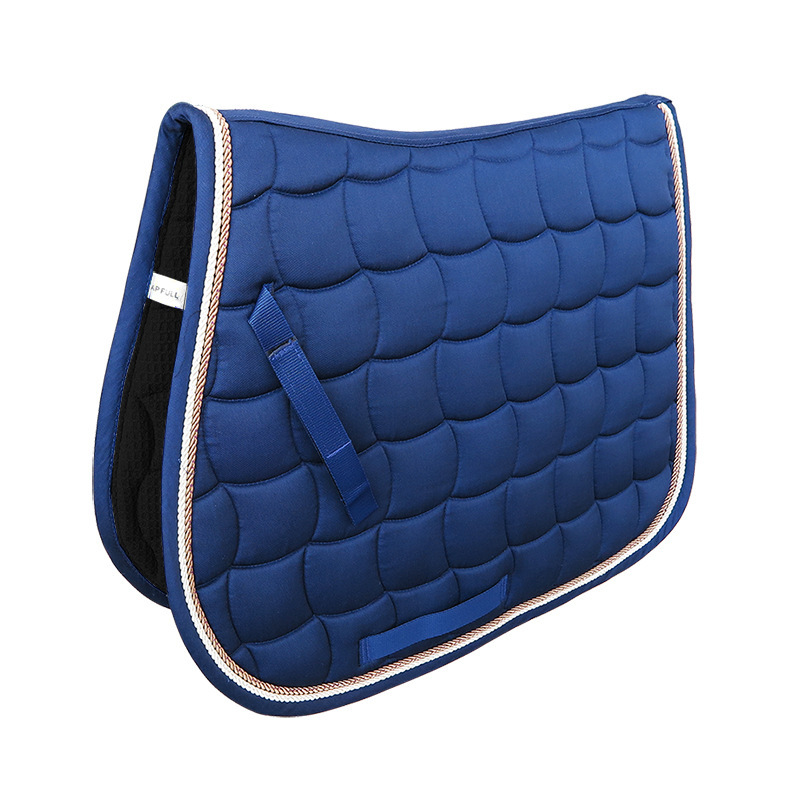 Polycotton Saddle Pad with 300g Cotton Fill and Double Piping