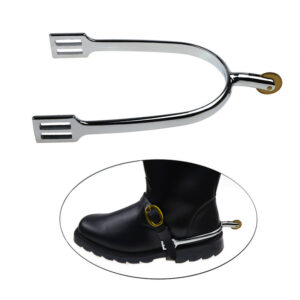 Zinc Alloy English Spurs Chrome Plated 30 mm Neck Men's
