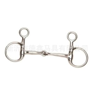 Stainless Steel D-Ring Snaffle Bit Two-Piece Mouthpiece