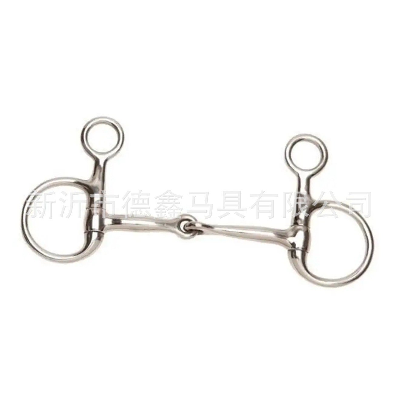 Stainless Steel D-Ring Snaffle Bit Two-Piece Mouthpiece