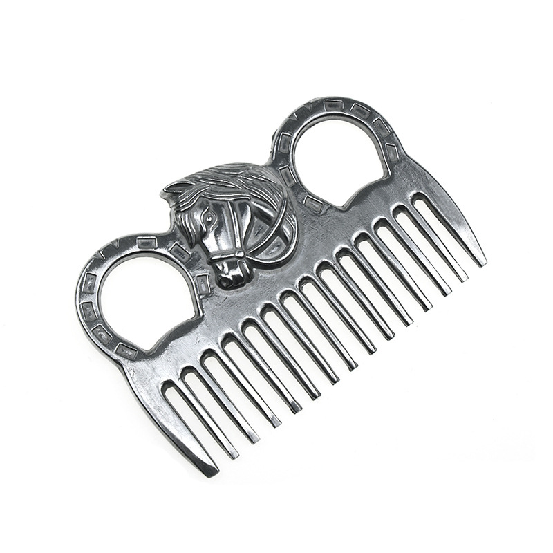 Metal Horse Comb Pet Comb Brush Surface Polished CB9050