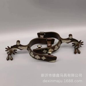 English American Blackened Horse Spurs Bit Stirrup Equestrian Tack
