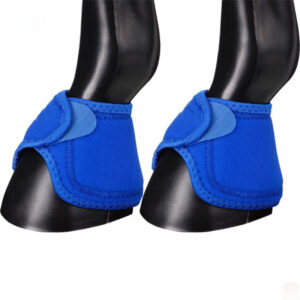 Breathable Horse Bell Boots Padded Hoof Protection Hook and Loop