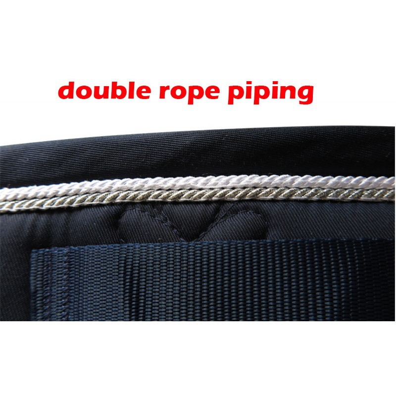 Polycotton Saddle Pad with 300g Cotton Fill and Double Piping