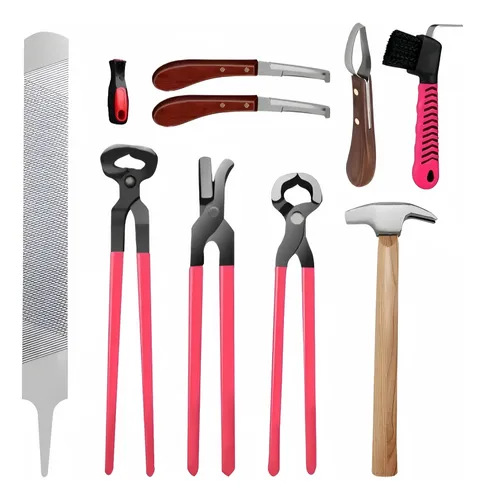 Cross-Border 9-Piece Hoof Trimming Shoeing Set